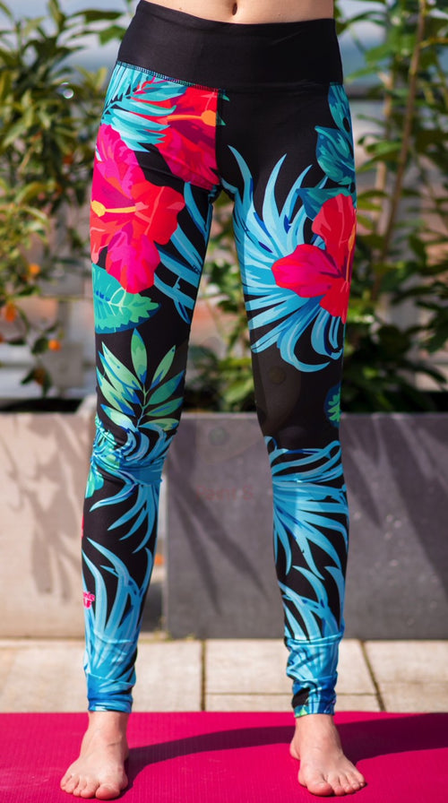 Jungle Flowers Női Sport Leggings