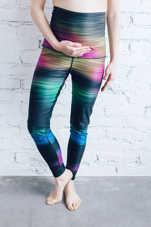 Eternal Rainbow Maternity Sports Leggings MOMRISE