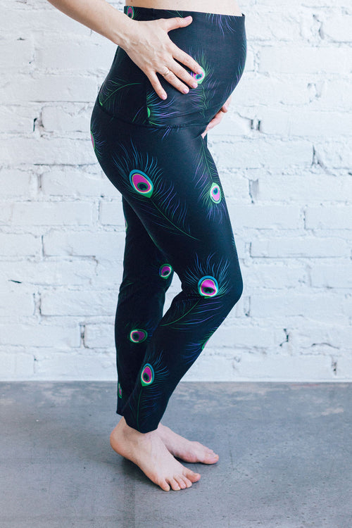 Power Peacock Kismama Sport Leggings