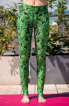 Jungle Leaves Női Sport Leggings