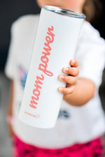 Mom Power 20 oz Insulated Tumbler with Snug-Fit Lid and Reusable Straw